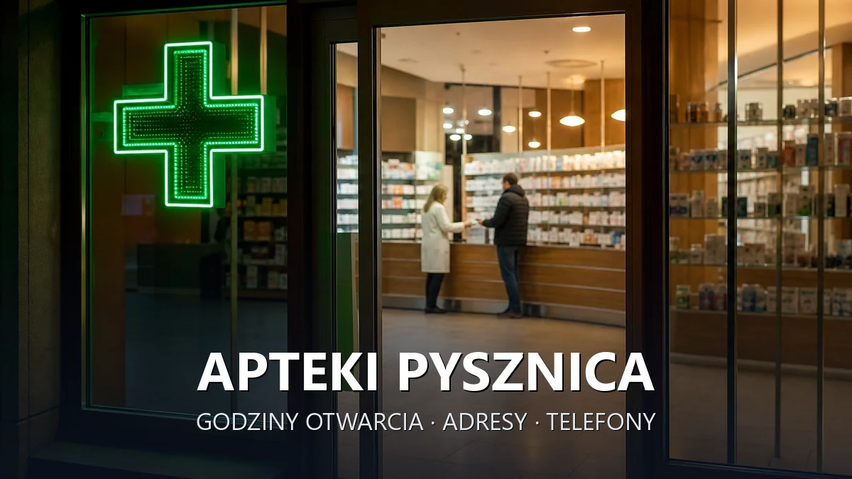 Apteki Pysznica, powiat stalowowolski - adresy, telefony, godziny otwarcia