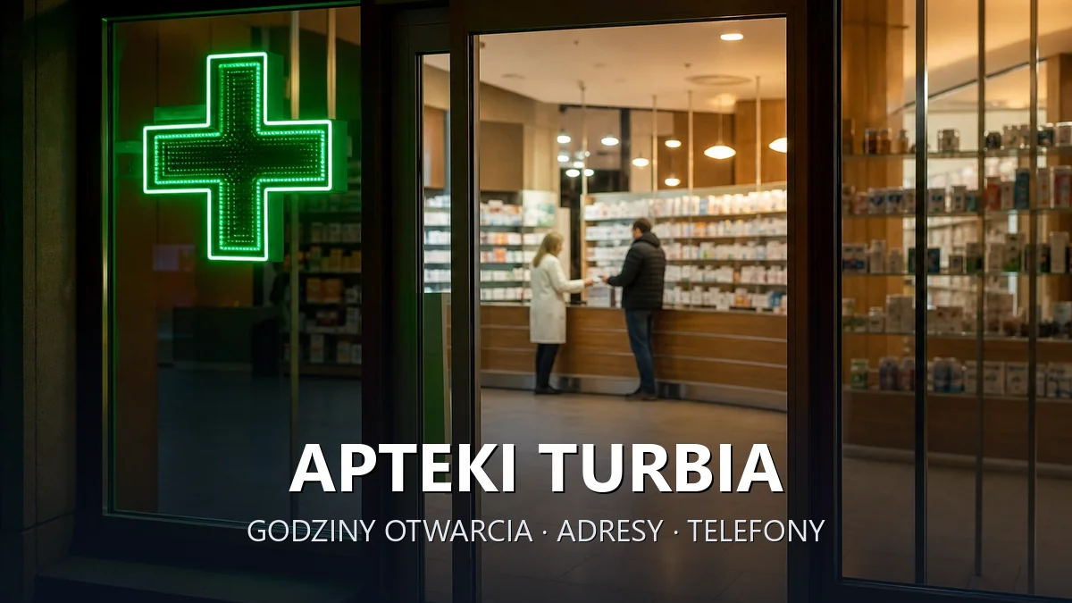 Apteki Turbia, gmina Zaleszany, powiat stalowowolski - adresy, telefony, godziny otwarcia