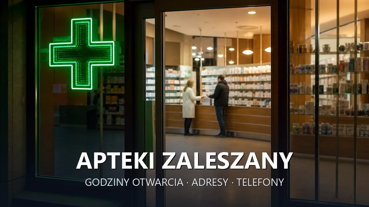 Apteki Zaleszany, powiat stalowowolski - adresy, telefony, godziny otwarcia