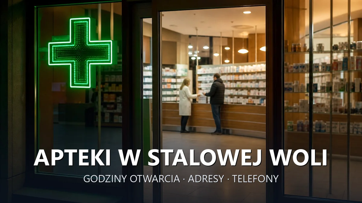 Apteki w Stalowej Woli - godziny otwarcia i dyżury