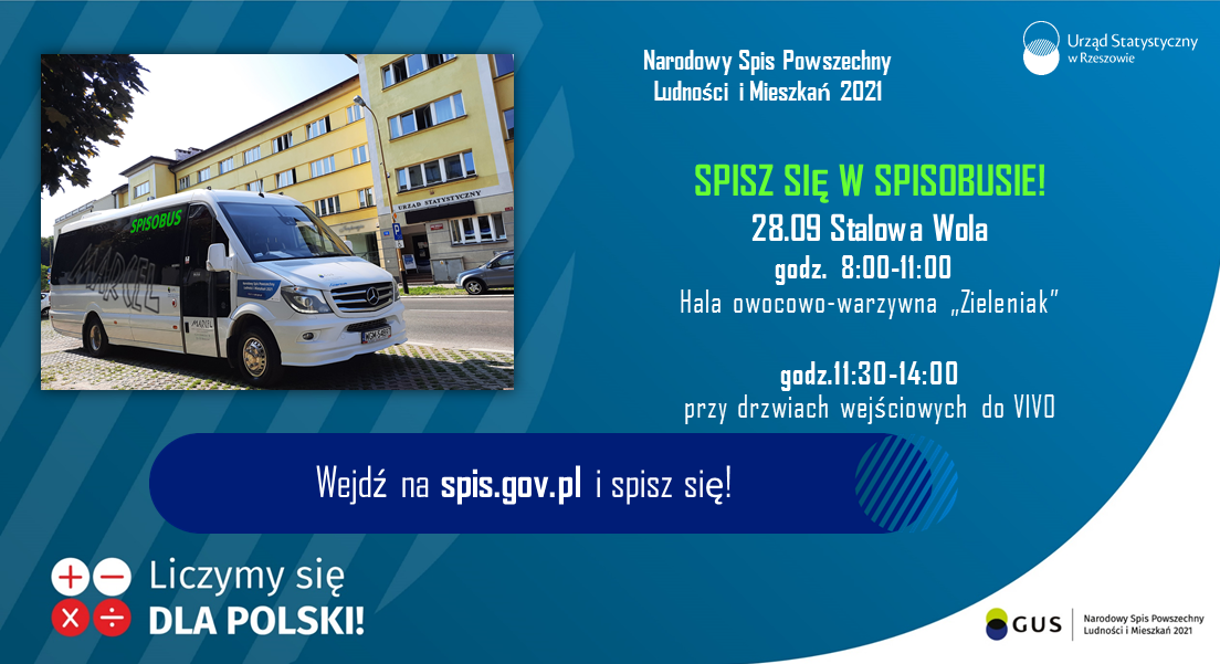MBP Stalowa Wola: Spisobus - Narodowy Spis Powszechny Ludności i Mieszkań 2021