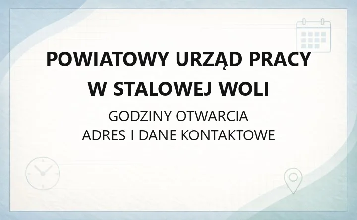 Powiatowy Urząd Pracy w Stalowej Woli - kontakt, rejestracja, wsparcie dla pracodawców