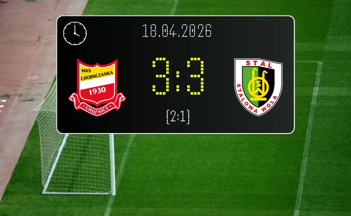 [PIŁKA NOŻNA] Chojniczanka Chojnice – Stal Stalowa Wola 3:3 w Betclic 2. lidze – punkt po szalonym pościgu