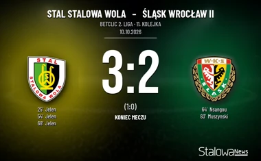 [PIŁKA NOŻNA] Hat trick Jelenia dał Stali zwycięstwo w Betclic 2. lidze. Stal Stalowa Wola – Śląsk Wrocław II 3:2