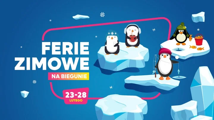 Grafika promocyjna wydarzenia Ferie zimowe na Biegunie w VIVO! Stalowa Wola