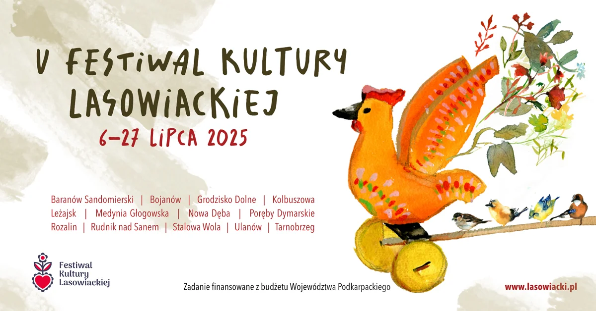 Grafika promocyjna wydarzenia Finał V Festiwalu Kultury Lasowiackiej w Rozwadowie