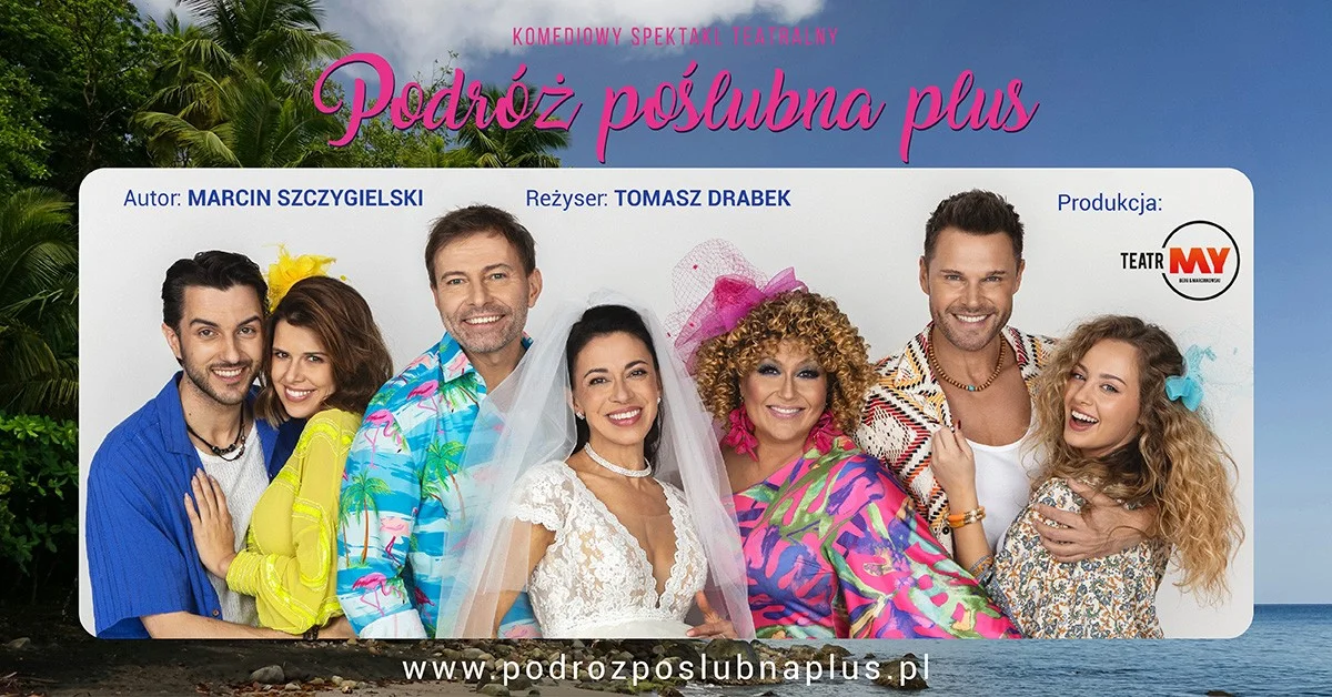 Grafika promocyjna wydarzenia Komedia „Podróż poślubna plus” w Stalowej Woli