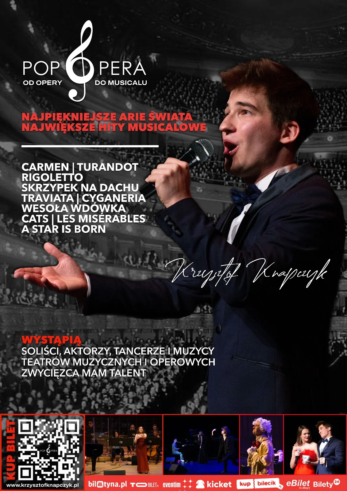 Grafika promocyjna wydarzenia Koncert łączący operę z musicalem w Stalowej Woli