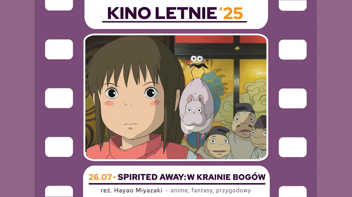 Grafika promocyjna wydarzenia Plenerowy pokaz filmu anime w Miejskim Domu Kultury