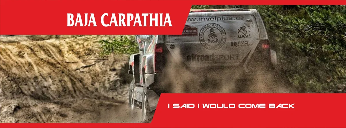 Grafika promocyjna wydarzenia Rajd Baja Cartapthia – kluczowa runda polskich mistrzostw terenowych