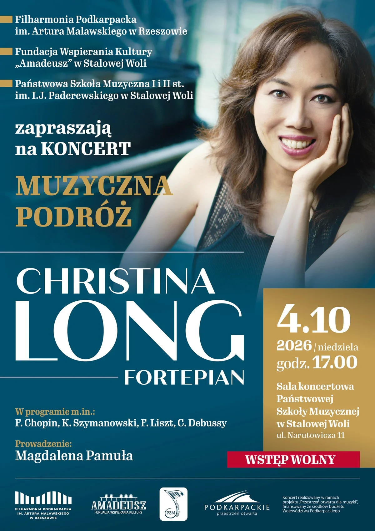 Grafika promocyjna wydarzenia Recital fortepianowy w Stalowej Woli