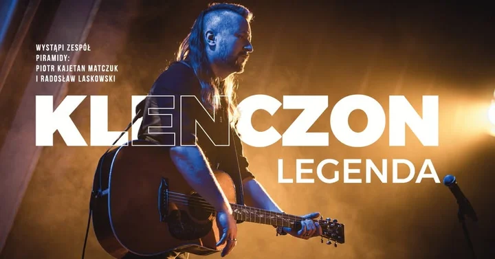 Grafika promocyjna wydarzenia KLENCZON – LEGENDA: Koncert zespołu PIRAMIDY w Stalowej Woli
