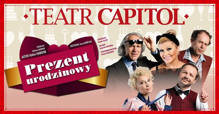 Grafika promocyjna wydarzenia Prezent urodzinowy — farsowa komedia w Stalowej Woli