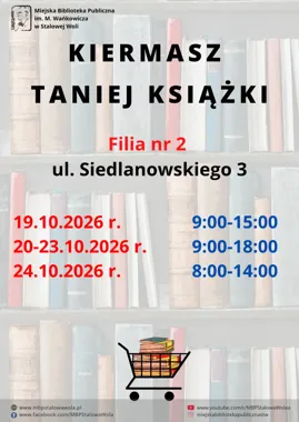 Grafika promocyjna wydarzenia Kiermasz Taniej Książki
