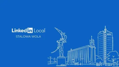 Grafika promocyjna wydarzenia LinkedIn Local Stalowa Wola — II edycja: networking, sport zawodowy i reklama