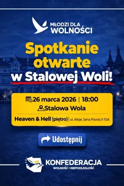 Grafika promocyjna wydarzenia Spotkanie otwarte MdW — Stalowa Wola
