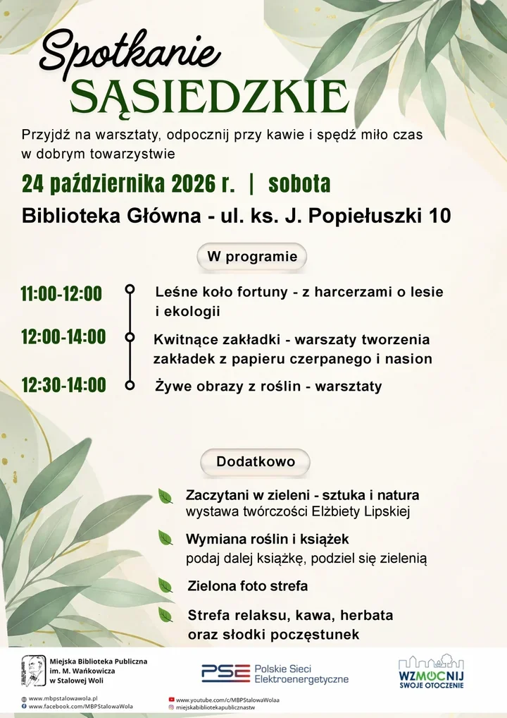 Biblioteka zazieleni się od pomysłów. Sąsiedzkie spotkanie już 24 października