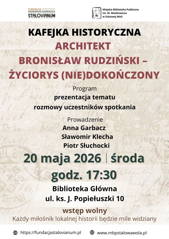 Tajemnica pierwszego architekta Stalowej Woli wraca przy kawie