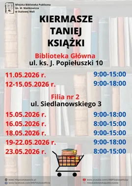 Dwa książkowe kiermasze w Stalowej Woli - łowy na tanie tytuły ruszają