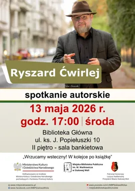 Ćwirlej w Stalowej Woli - kryminał, PRL i autografy w bibliotece