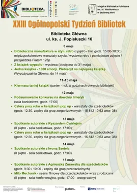 Biblioteka w Stalowej Woli szykuje tydzień odkryć dla małych i dużych