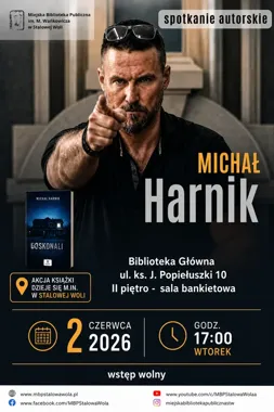 Michał Harnik przyjedzie do Stalowej Woli z thrillerem, który uderza blisko domu