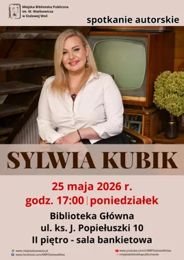 Sylwia Kubik przyjedzie do Stalowej Woli z historiami, które wciągają