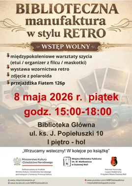 Biblioteczna manufaktura w stylu retro przeniesie Stalową Wolę do PRL-u
