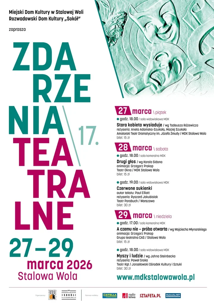 Teatr wraca do MDK - 17. ZDARZENIA TEATRALNE w Stalowej Woli