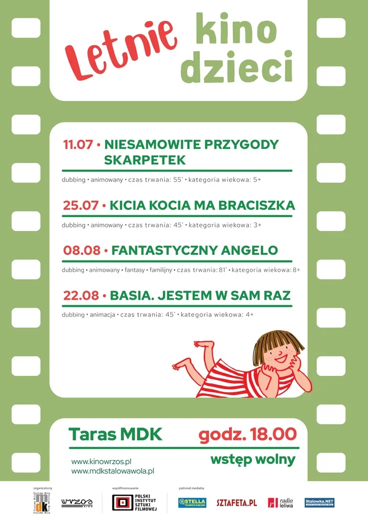 Letnie Kino Dzieci w MDK rozkłada leżaki i bajki pod gwiazdami