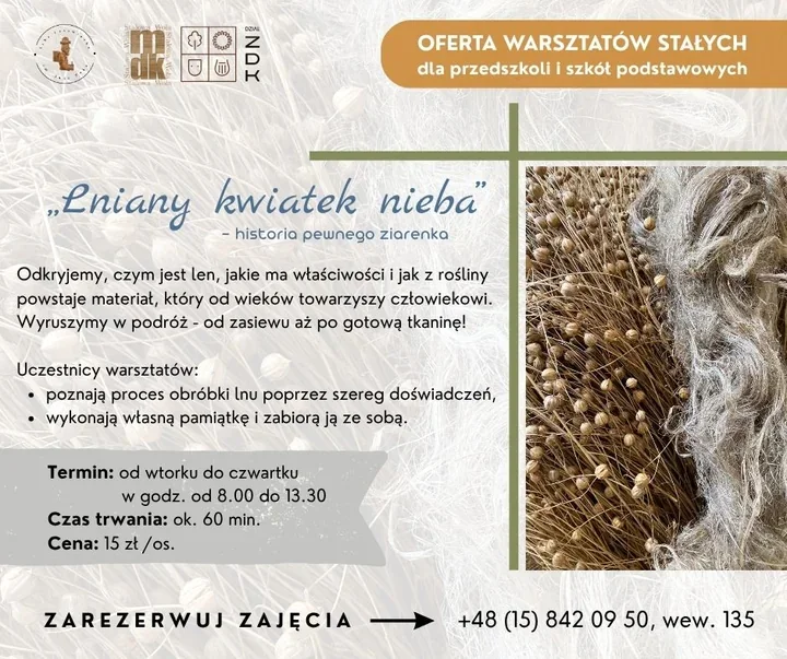 Od ziarenka do tkaniny - warsztaty, które odkrywają sekret lnu