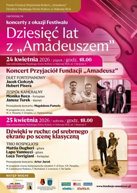 Stalowa Wola usłyszy jubileusz Amadeusza w dwóch koncertach