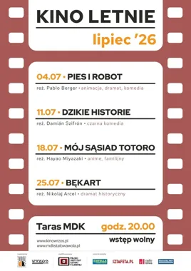 Kino Letnie wraca na taras MDK - lipcowe soboty z filmami pod gwiazdami
