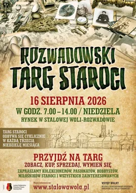 Rozwadowski Targ Staroci wraca na rynek. Wstęp i handel bez opłat