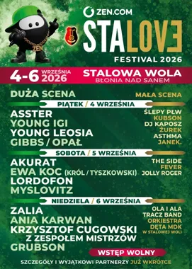 Trzy dni muzyki nad Sanem. ZEN STALOVE FESTIVAL 2026 zagra za darmo