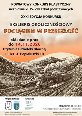 Uczniowie stworzą ekslibris o historii kolei. Na najlepszych czekają nagrody