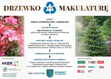 Makulatura znów zamieni się w sadzonki. W Stalowej Woli szykują 12. edycję akcji